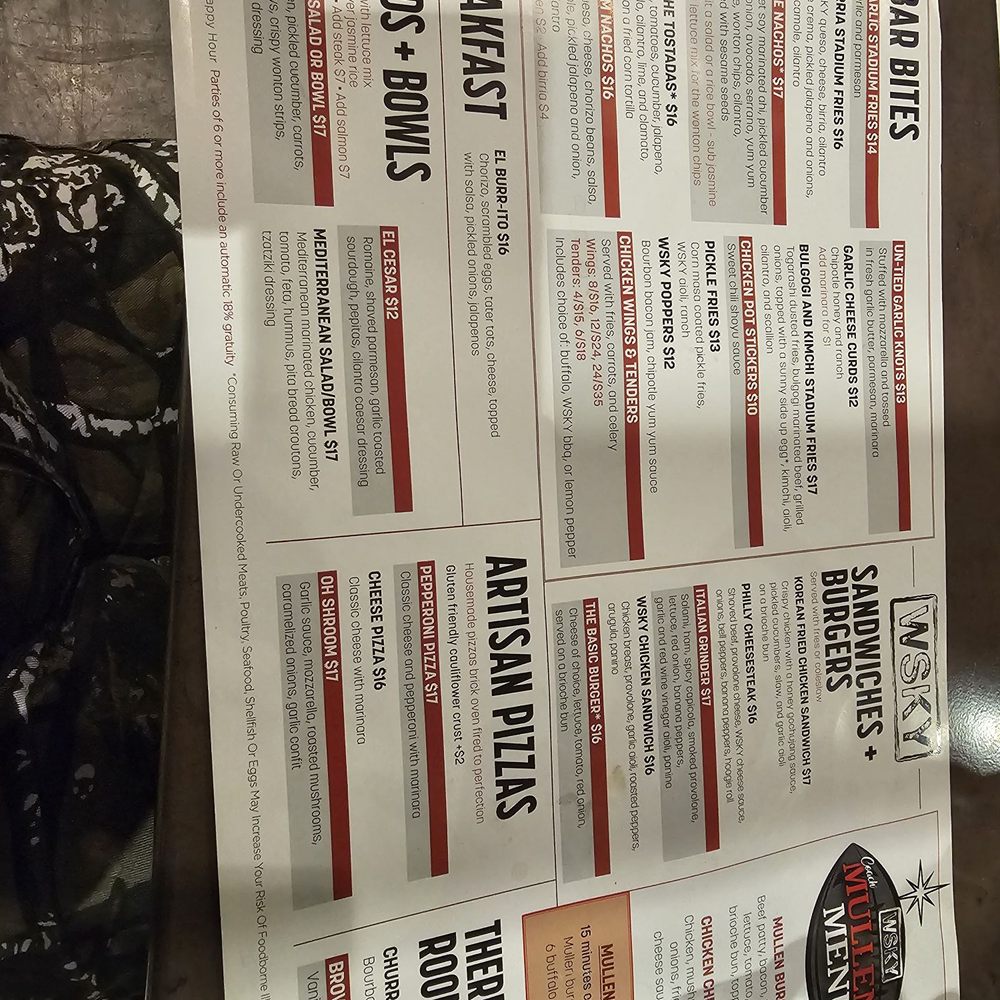 WSKY Stadium - Menu - Sports Bars Near Me - Las Vegas, Nevada WSKY Stadium - Menu - Sports Bars Near Me - Las Vegas, Nevada