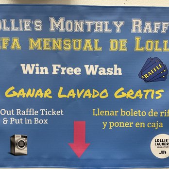 Lollie's Laundry - Our monthly lottery. Win free wash - Laundromat Near Me - West Sacramento, California Lollie's Laundry - Our monthly lottery. Win free wash - Laundromat Near Me - West Sacramento, California