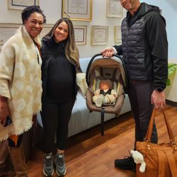 Princeton Perinatal Institute - First stop on our way home from the hospital was to visit Dr. Mondestin to thank her for all of her guidance and support!