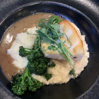 BLK SWAN - Sea Bass, amazing fish - New American Near Me - Baltimore, Maryland