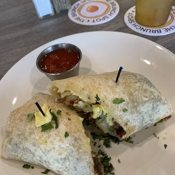 The Brunch Spot - Breakfast burrito with sausage. - Bars Near Me - Lawrenceville, Georgia