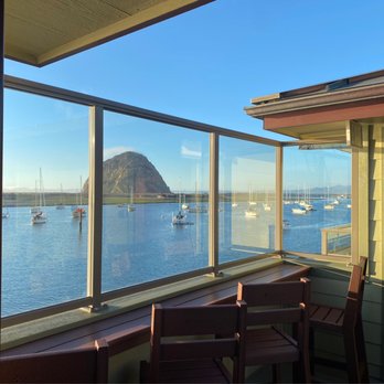 Estero Inn - Spot outside my room to look over the rock - Hotels Near Me - Morro Bay, California