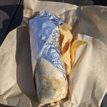 Nat Shack - Halibut burrito and house made tortilla chips. - Street Vendors Near Me Nat Shack - Halibut burrito and house made tortilla chips. - Street Vendors Near Me