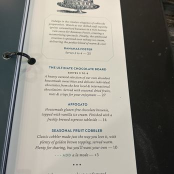 Aqua Penny's - Desert menu - Seafood Near Me - Leawood, Kansas