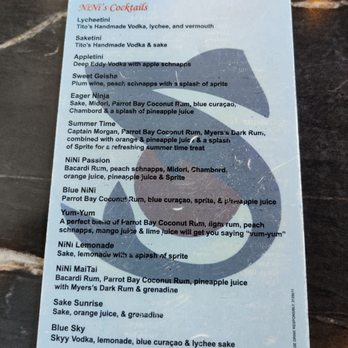 Sushi Nini - Drink menu - Sushi Bars Near Me - Round Rock, Texas Sushi Nini - Drink menu - Sushi Bars Near Me - Round Rock, Texas