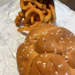 Arby's - Regular roast beef and small curly fry