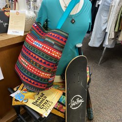 Caroline's Thrift Store - Hand embroidered tote bag.