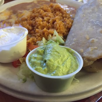 Irene's Real Mexican Food - Green chili chicken chimi with rice & beans - Mexican Near Me - Globe, Arizona Irene's Real Mexican Food - Green chili chicken chimi with rice & beans - Mexican Near Me - Globe, Arizona