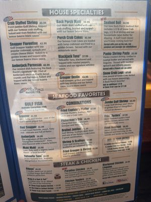 Menu photo 5 The Back Porch Destin, FL