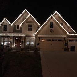 We love Christmas lights installed by Custom Christmas lighting.