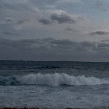 Shipwreck Beach - 8.12.19 Big, Warm Waves at Shipwreck at Night - Beaches Near Me - Poipu, Hawaii