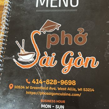 Pho Saigon - Menu - Vietnamese Near Me - West Allis, Wisconsin Pho Saigon - Menu - Vietnamese Near Me - West Allis, Wisconsin