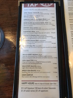 Menu photo 2 Town Hall Tap Minneapolis, MN Menu photo 2 Town Hall Tap Minneapolis, MN