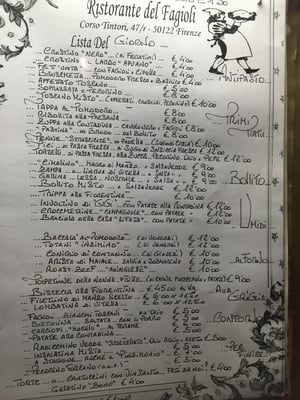Menu photo 8 Del Fagioli Florence, FI