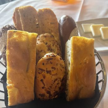 Mastro's Ocean Club - THE bread basket! I had a taste of each one! Hehe - Seafood Near Me - Irvine, California Mastro's Ocean Club - THE bread basket! I had a taste of each one! Hehe - Seafood Near Me - Irvine, California
