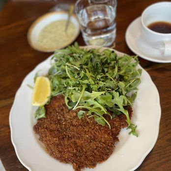 Anton's - Chicken Schnitzel, Arugula & Remoulade - American Near Me - New York, New York Anton's - Chicken Schnitzel, Arugula & Remoulade - American Near Me - New York, New York