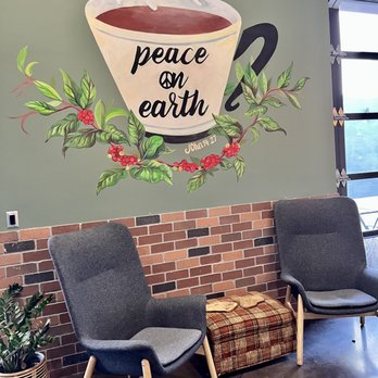 Peace On Earth Coffee - One of many cute seating areas - Coffee & Tea Near Me - Riverton, Utah