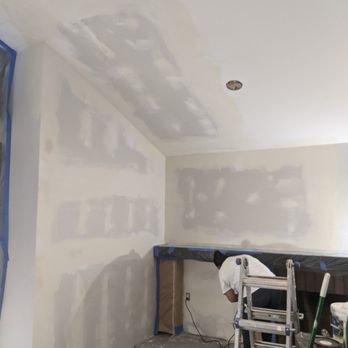 LT Home Maintenance - Drywall repair in process. - Damage Restoration Near Me LT Home Maintenance - Drywall repair in process. - Damage Restoration Near Me