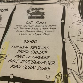 Angry Crab Shack - Kids meal options great price - Seafood Near Me - Mesa, Arizona Angry Crab Shack - Kids meal options great price - Seafood Near Me - Mesa, Arizona