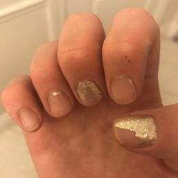 My nails, polished with OPI brand polish, 6 hours post manicure. My nails, polished with OPI brand polish, 6 hours post manicure.