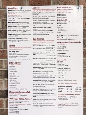 Menu photo 1 The Bar-B-Que Place White House, TN Menu photo 1 The Bar-B-Que Place White House, TN