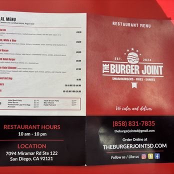 The Burger Joint & Brew - Halal Menu - Halal Near Me - San Diego, California The Burger Joint & Brew - Halal Menu - Halal Near Me - San Diego, California