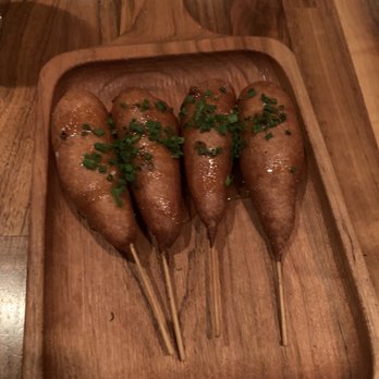 Oakleys Bistro - Shrimp corn dogs - New American Near Me - Indianapolis, Indiana Oakleys Bistro - Shrimp corn dogs - New American Near Me - Indianapolis, Indiana