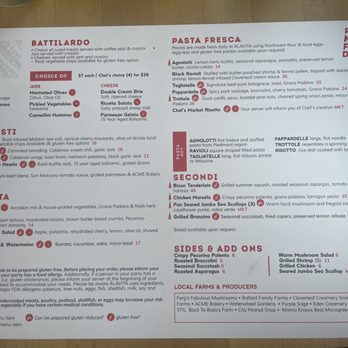 ÀLAVITA - Menu - Italian Near Me - Boise, Idaho ÀLAVITA - Menu - Italian Near Me - Boise, Idaho