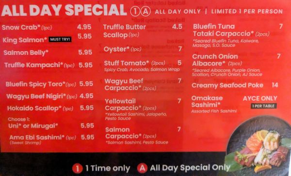 Menu photo 5 Sumo Henderson Henderson, NV
