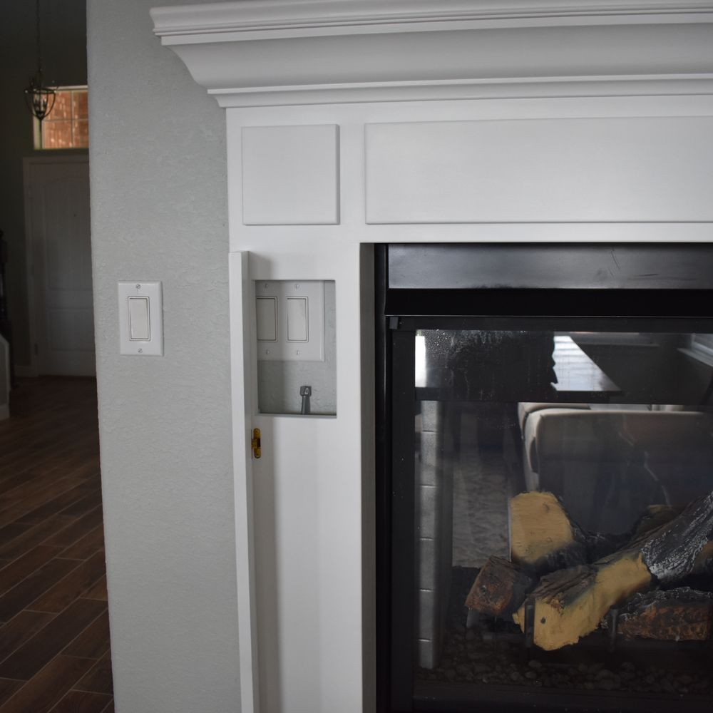 C C Mouldings - a fireplace in a house - Cabinetry Near Me - Albuquerque, New Mexico