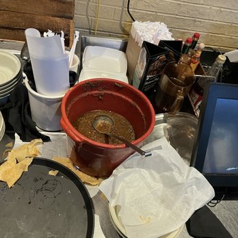 Uncle Julio's - The server's area was disgusting and the salsa was just sitting out. - Mexican Near Me - Durham, North Carolina