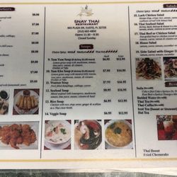 Snay Thai - Menu Front