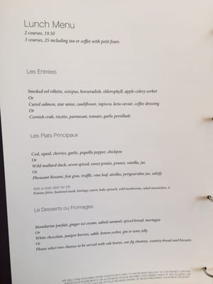 Menu photo 1 One-O-One London, XGL