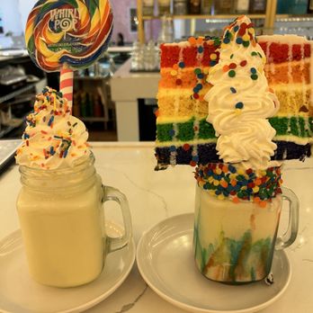 Sugar Factory - Rainbow brite shake - Desserts Near Me - Glendale, Arizona