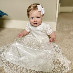 Personal Touch Sewing & Dress Boutique - Baptismal gown made from family bridal gown