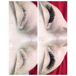 Simply Smitten Beauty Bar - Before & after volume lashes