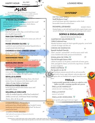Menu photo 3 Miró Tapas Tacoma, WA Menu photo 3 Miró Tapas Tacoma, WA