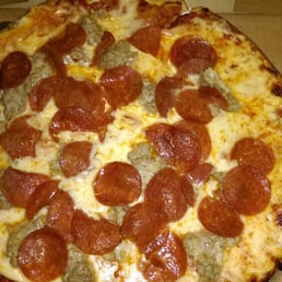 The small cheese, sausage and pepperoni.