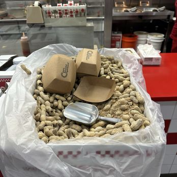 Five Guys - Peanuts! - Hot Dogs Near Me - Bethesda, Maryland