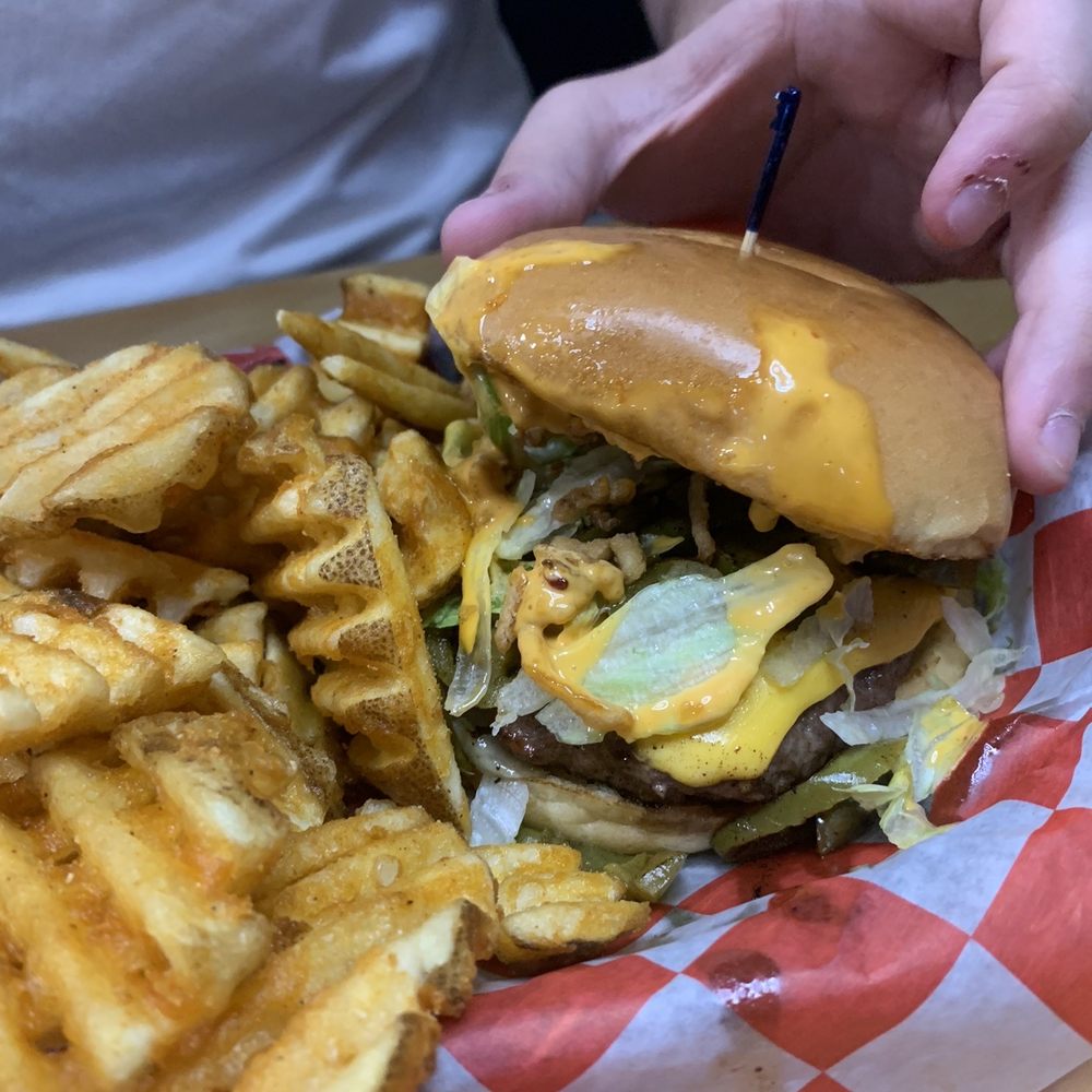 AJ's - Boom Boom Burger - American Near Me - West Lafayette, Indiana AJ's - Boom Boom Burger - American Near Me - West Lafayette, Indiana