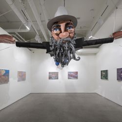 Wayne White's I Don't Know, on view through February 8, 2020.