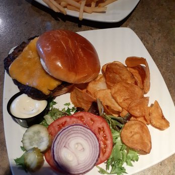 Next Door Pub - Angus cheddar with house chips. Excellent - Pizza Near Me - Lake Geneva, Wisconsin Next Door Pub - Angus cheddar with house chips. Excellent - Pizza Near Me - Lake Geneva, Wisconsin