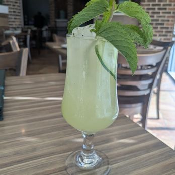 Ember & Greens - Mint and cucumber mocktail - New American Near Me - Houston, Texas