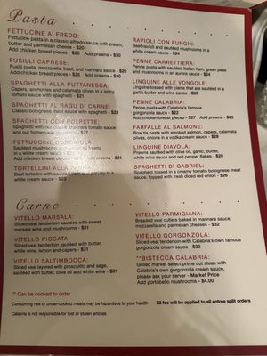 Menu photo 3 Calabria Bothell, WA