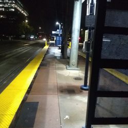 VTA Light Rail - Tasman Station - Waiting on the vta light rail to arrive. Best public transit in santa Clara county.