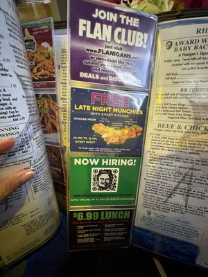 Menu photo 3 Flanigan's - Hollywood Hollywood, FL