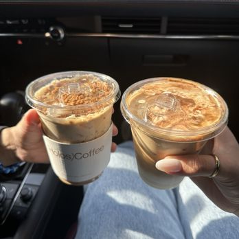 Holos Coffee - Cookie butter latte & short cream latte - Coffee & Tea Near Me - Artesia, California