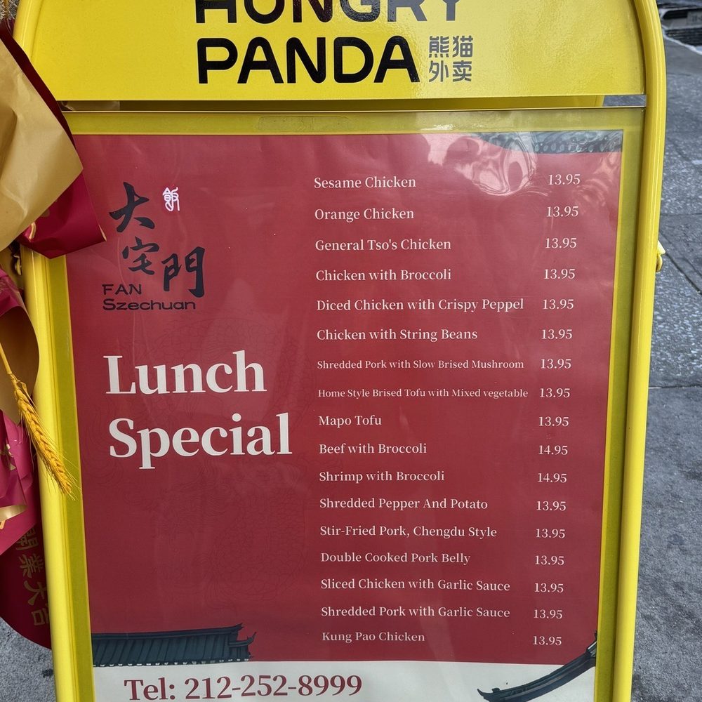 Fan Szechuan - Lunch special menu - Szechuan Near Me - New York, New York Fan Szechuan - Lunch special menu - Szechuan Near Me - New York, New York