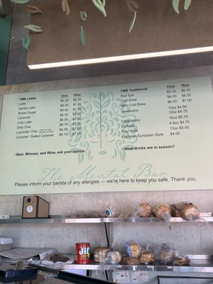 Menu photo 3 The Mental Bar San Diego, CA