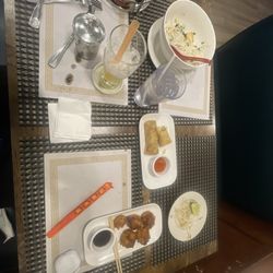 Live Mon Thai-Malay Restaurant - Pho, fried dumplings, spring rolls and passion fruit soda boba.